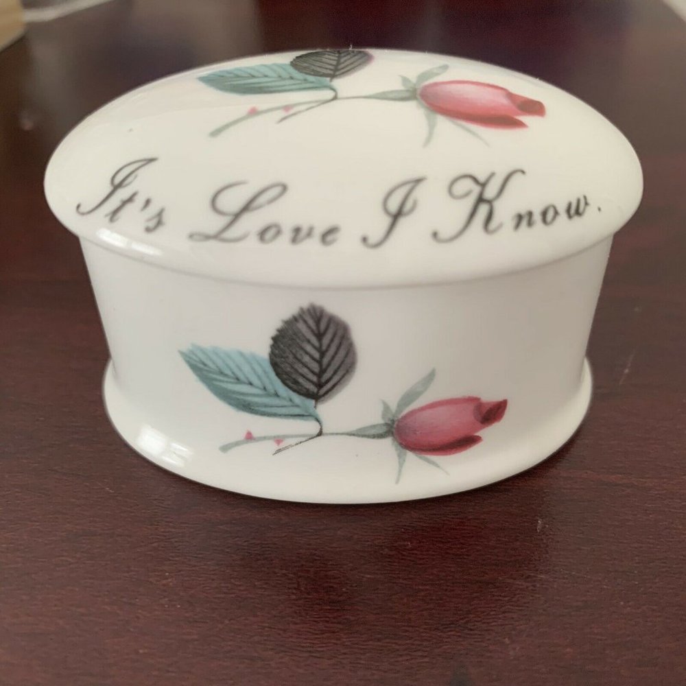 ⬇️Royal Adderley Floral Bone China Trinket Box